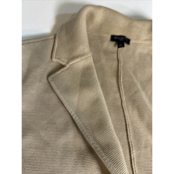 *TALBOTS Tan Cardigan Sweater Jacket Shawl Collar Blazer SzXL - Picture 3 of 9